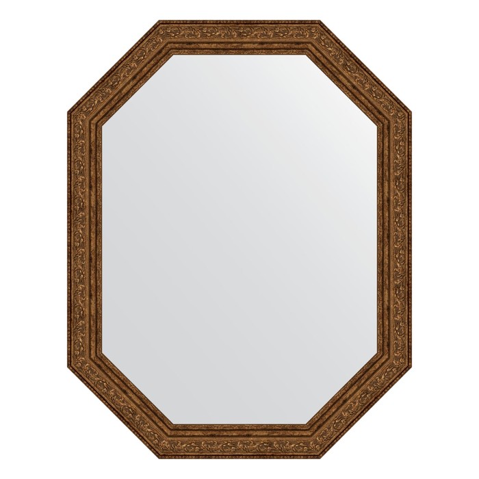 Зеркало в багетной раме, виньетка состаренная бронза 56 мм, 55x70 см