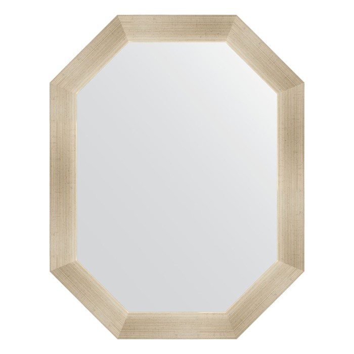 Зеркало в багетной раме, травленое серебро 59 мм, 55x70 см