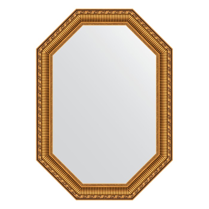 Зеркало в багетной раме, золотой акведук 61 мм, 50x70 см - Фото 1