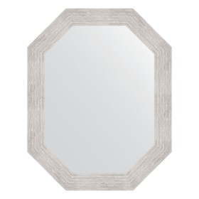Зеркало в багетной раме, серебряный дождь 70 мм, 57x72 см