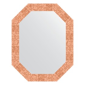 Зеркало в багетной раме, соты медь 70 мм, 57x72 см