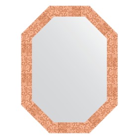 Зеркало в багетной раме, соты медь 70 мм, 62x82 см