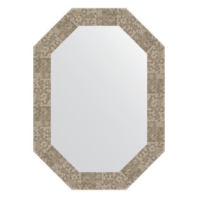 Зеркало в багетной раме, соты титан 70 мм, 52x72 см