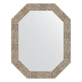 Зеркало в багетной раме, соты титан 70 мм, 57x72 см