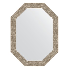 Зеркало в багетной раме, соты титан 70 мм, 62x82 см
