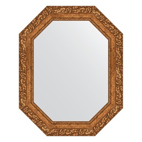 Зеркало в багетной раме, виньетка бронзовая 85 мм, 60x75 см