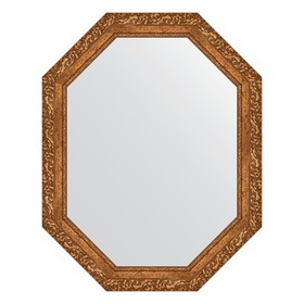 Зеркало в багетной раме, виньетка бронзовая 85 мм, 75x95 см