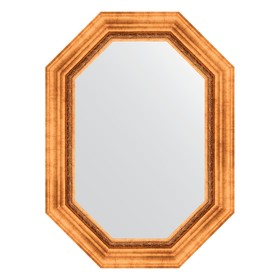 Зеркало в багетной раме, римское золото 88 мм, 56x76 см