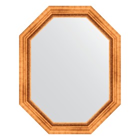 Зеркало в багетной раме, римское золото 88 мм, 76x96 см