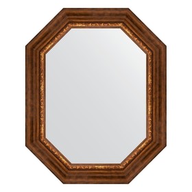 Зеркало в багетной раме, римская бронза 88 мм, 61x76 см
