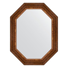 Зеркало в багетной раме, римская бронза 88 мм, 66x86 см