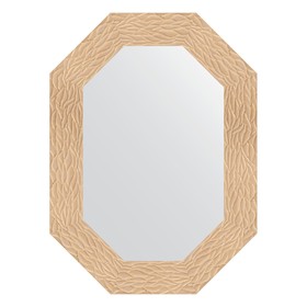 Зеркало в багетной раме, золотые дюны 90 мм, 56x76 см