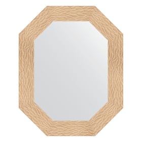 Зеркало в багетной раме, золотые дюны 90 мм, 61x76 см