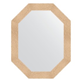 Зеркало в багетной раме, золотые дюны 90 мм, 76x96 см