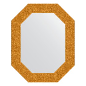Зеркало в багетной раме, чеканка золотая 90 мм, 61x76 см