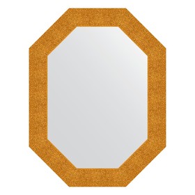 Зеркало в багетной раме, чеканка золотая 90 мм, 66x86 см