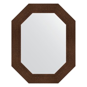 Зеркало в багетной раме, бронзовая лава 90 мм, 61x76 см