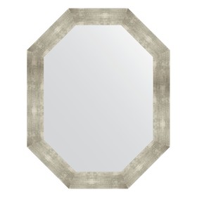 Зеркало в багетной раме, алюминий 90 мм, 76x96 см