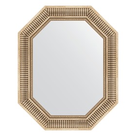 Зеркало в багетной раме, серебряный акведук 93 мм, 62x77 см
