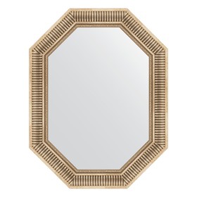 Зеркало в багетной раме, серебряный акведук 93 мм, 67x87 см