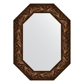 Зеркало в багетной раме, византия бронза 99 мм, 58x78 см