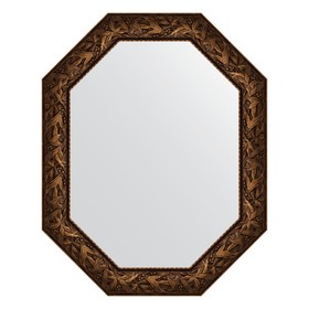 Зеркало в багетной раме, византия бронза 99 мм, 78x98 см