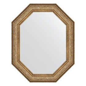 Зеркало в багетной раме, виньетка античная бронза 109 мм, 80x100 см