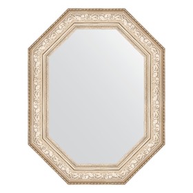 Зеркало в багетной раме, виньетка серебро 109 мм, 80x100 см