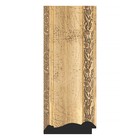 Зеркало в багетной раме, состаренное серебро с орнаментом 120 мм, 62x82 см - Фото 3