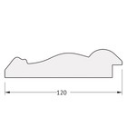 Зеркало в багетной раме, состаренное серебро с орнаментом 120 мм, 67x82 см - Фото 4