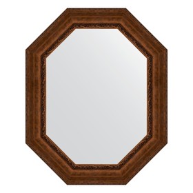 Зеркало в багетной раме, состаренная бронза с орнаментом 120 мм, 82x102 см