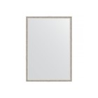 Зеркало в багетной раме, витое серебро 28 мм, 48х68 см - фото 295370039