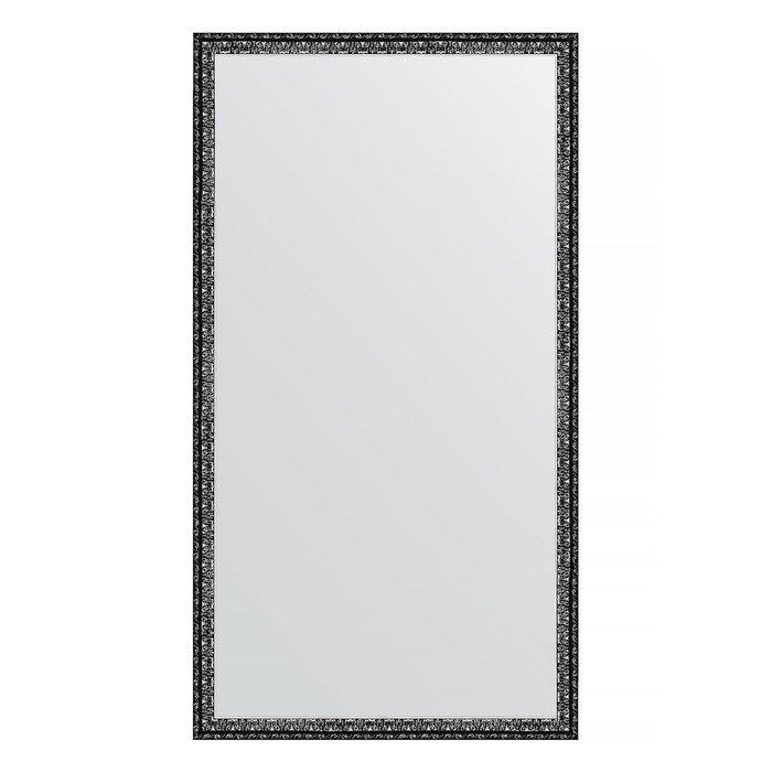 Зеркало в багетной раме, черненое серебро 38 мм, 60х110 см - Фото 1