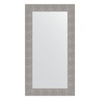 Зеркало в багетной раме, чеканка серебряная 90 мм, 60х110 см - фото 295370119