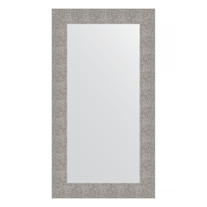 Зеркало в багетной раме, чеканка серебряная 90 мм, 60х110 см
