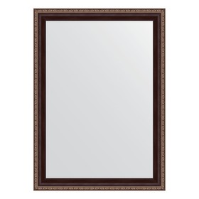 Зеркало в багетной раме, махагон с орнаментом 50 мм, 53 x 73 см