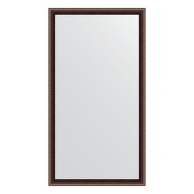 Зеркало в багетной раме, махагон с орнаментом 50 мм, 73 x 133 см