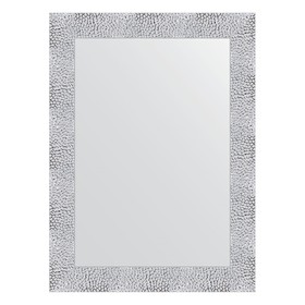 Зеркало в багетной раме, чеканка белая 70 мм, 56 x 76 см