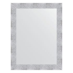 Зеркало в багетной раме, чеканка белая 70 мм, 66 x 86 см