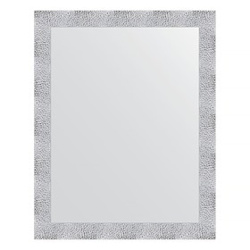 Зеркало в багетной раме, чеканка белая 70 мм, 76 x 96 см
