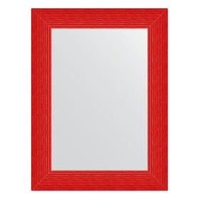 Зеркало в багетной раме, красная волна 89 мм, 60x80 см