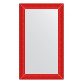 Зеркало в багетной раме, красная волна 89 мм, 70x120 см