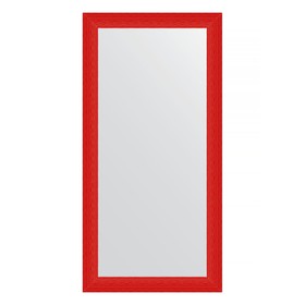 Зеркало в багетной раме, красная волна 89 мм, 80x160 см