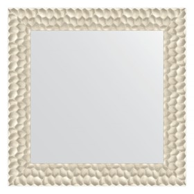 Зеркало в багетной раме, перламутровые дюны 89 мм, 71x71 см