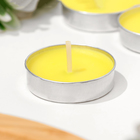 Набор свечей ароматических чайных, 6 шт., лимон - Фото 3