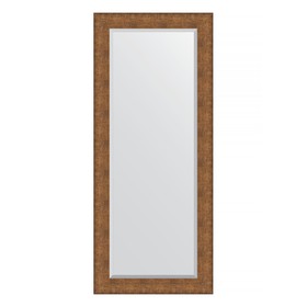 Зеркало с фацетом в багетной раме, медная кольчуга 88 мм, 67x157 см