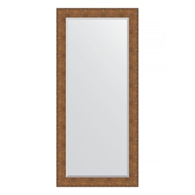 Зеркало с фацетом в багетной раме, медная кольчуга 88 мм, 77x167 см