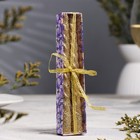 Набор свечей витых, 1.5×15 см, 2 шт., блёстки, золото - Фото 2