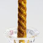 Набор свечей витых, 1.5×15 см, 2 шт., блёстки, золото - Фото 3