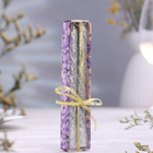 Набор свечей витых, 1.5×15 см, 2 шт., блестки, серебро - Фото 3